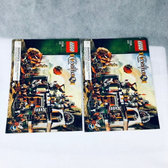 Lego Castle 7036 Dwarves' Mine - 2 x Instruction Booklets Only - Picture 2 of 3